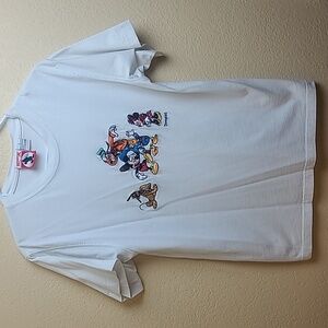 Mickey, Inc. SS Embroidered PatchTee Shirt M